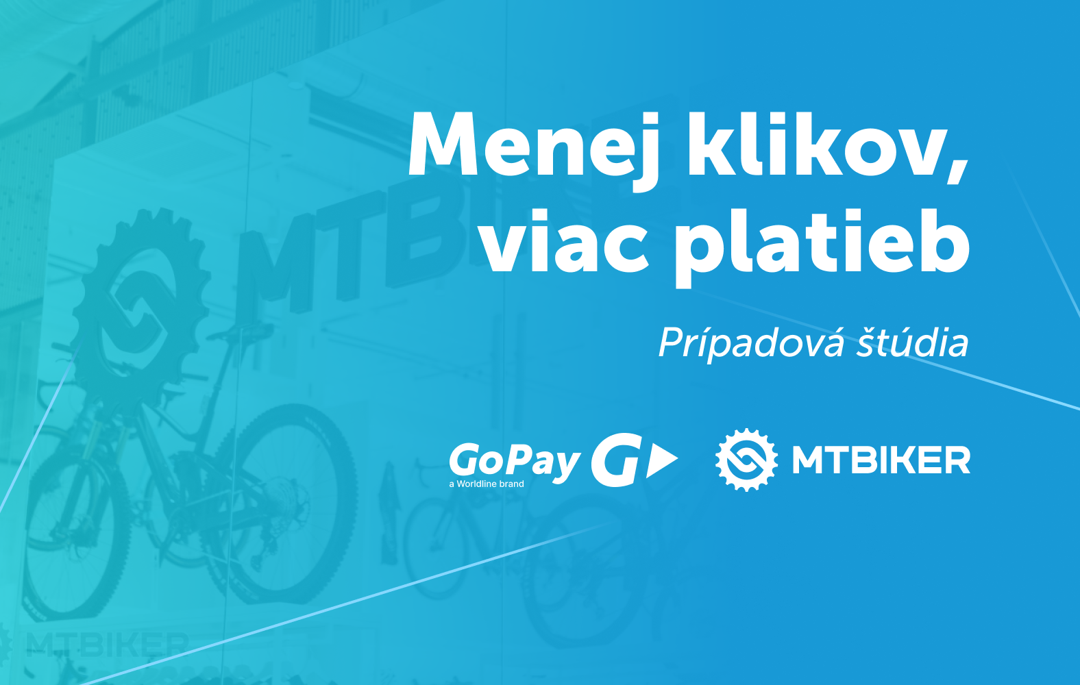 GoPay šetrí zákazníkom MTBIKER.sk desiatky kliknutí