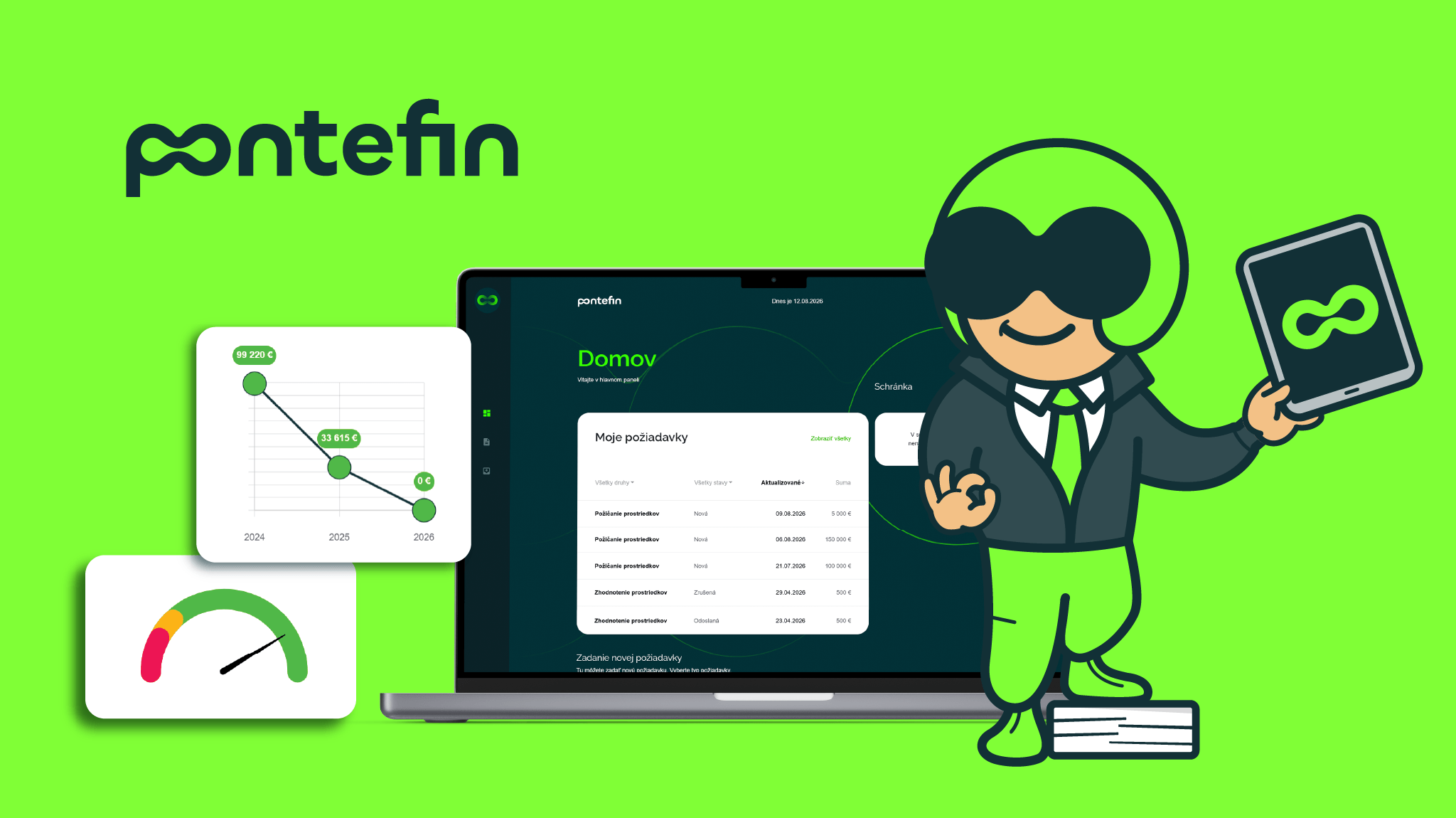 Budúcnosť patrí dátam. Naučte sa čítať vlastné financie vďaka online platforme Pontefin.